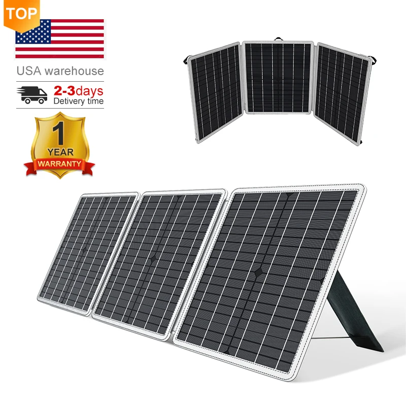 Free Shipping USA Warehouse Delivery Cheap Price High Quality 60W Lithium Paneles Solares Foldable Portable Solar Panel