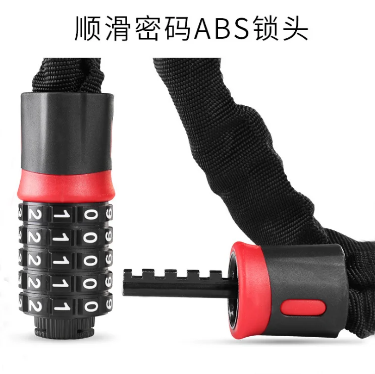 YH1782 Cable Chain Code Password Combination 5 Digit Bike Chain Lock