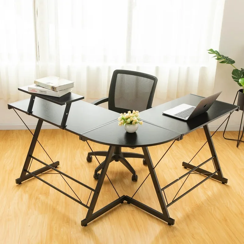 Office furniture L-shaped luxury executive desk computer table decorations ergonomic esports table corner gaming desk for home