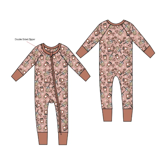 Одежда для новорожденных детская одежда детский комбинезон из натуральной ткани с длинными рукавами и молнией 95% бамбука 5% спандекса