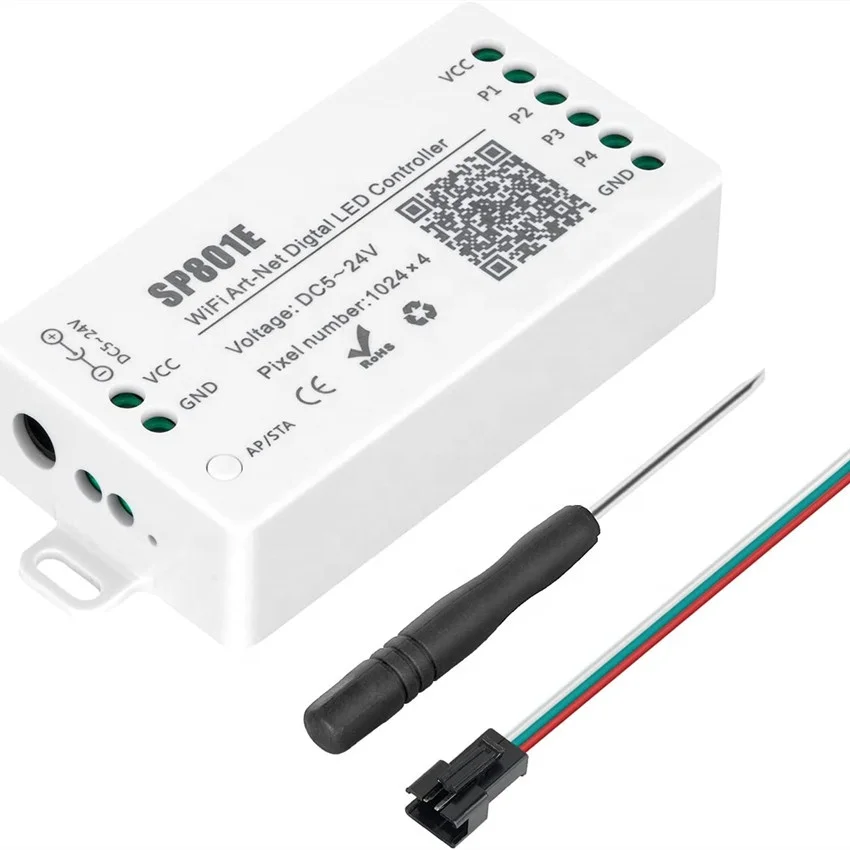Поддержка WS2811 WS2815 WS2801 SK6812 WS2813 SK9822 APA102C, беспроводной смарт-контроллер с бесплатным приложением