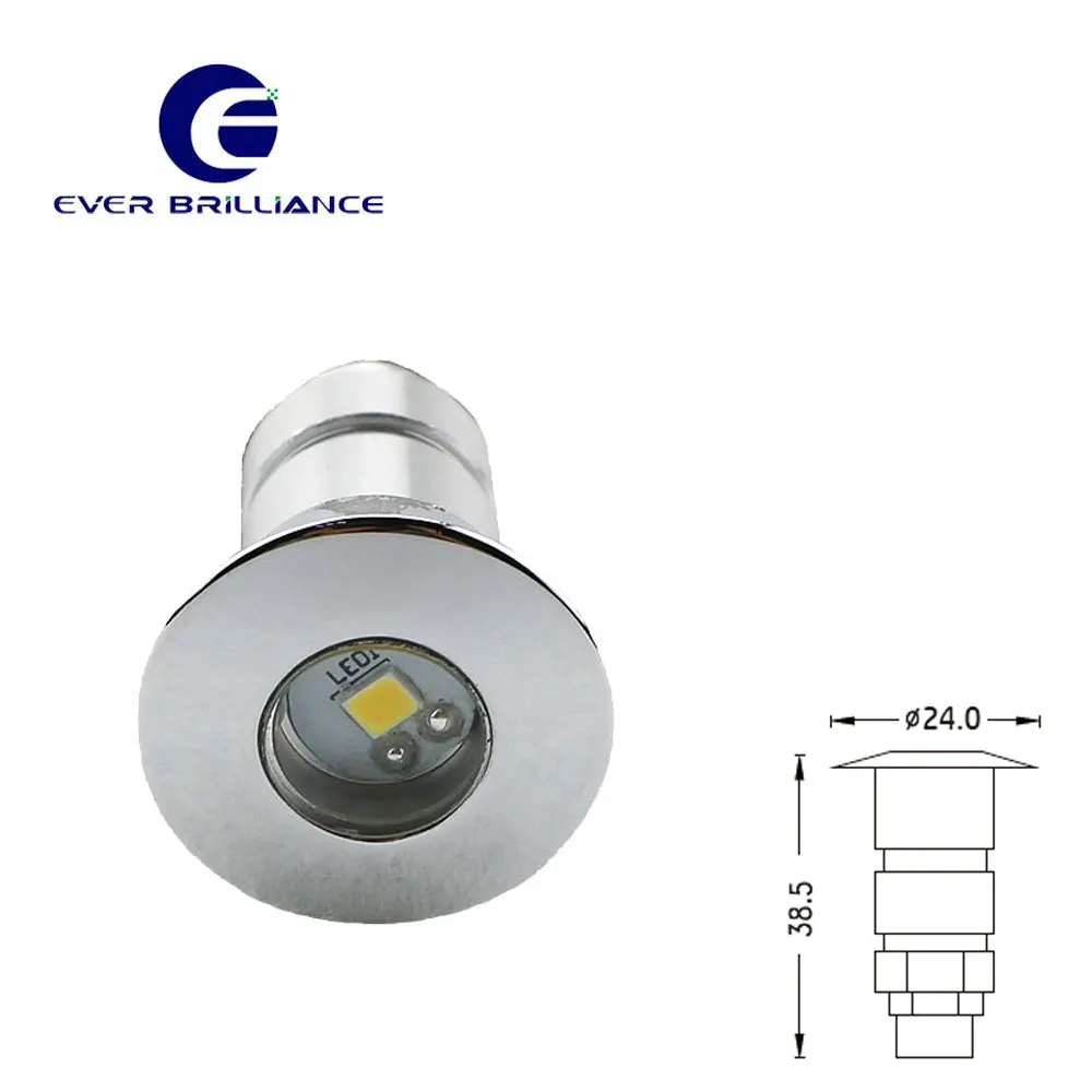 Wholesale aluminum  landscape 12v waterproof led 0.6w  step lighting for deck walkway