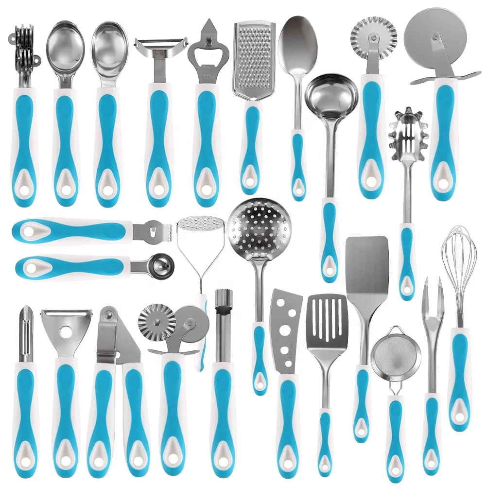 Amazon hot selling food grade stainless steel kitchen gadget set