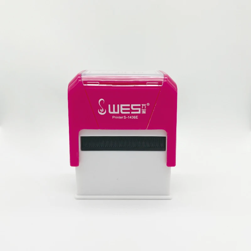 low price self inking stamp WES S-1436E rubber stamp with various colour