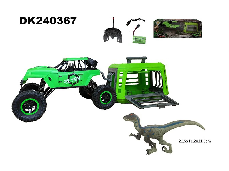 1:12 Big Remote Control Cars Off Road RC 4x4 Jeeps Dinosaurs Games W/USB And Battery