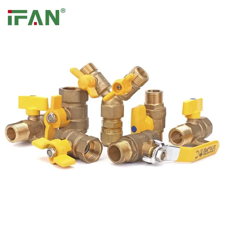 IFAN Factory Price Hot Selling Type Brass Ball Valve Double Union Ball Valve