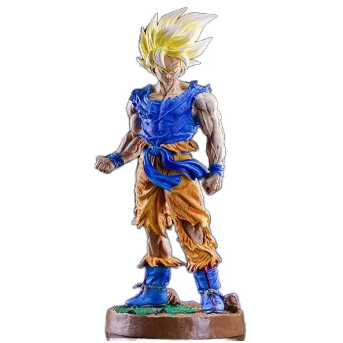 Модный стиль 43 см DBZ supersaiyan son goku Большая фигурка из ПВХ Статуя Модель Фигурки игрушки для коллекции