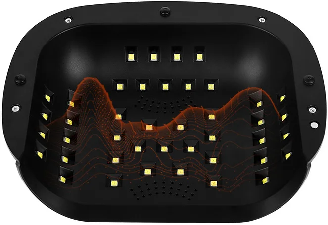 Nail Salon Fast Drying Two Hands Nail Polish Dryer SUN H6 Plus 108W UV LED Lamp