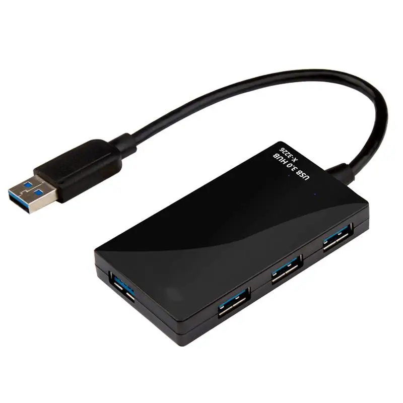 High Speed Laptop Ethernet Interface 4 In 1 Multi Ports Fast Speed USB 3.0 4 Port HUB