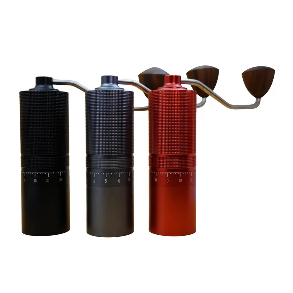 All Metal 6-Axis Stainless Steel Burr, Portable Manual Coffee Grinder