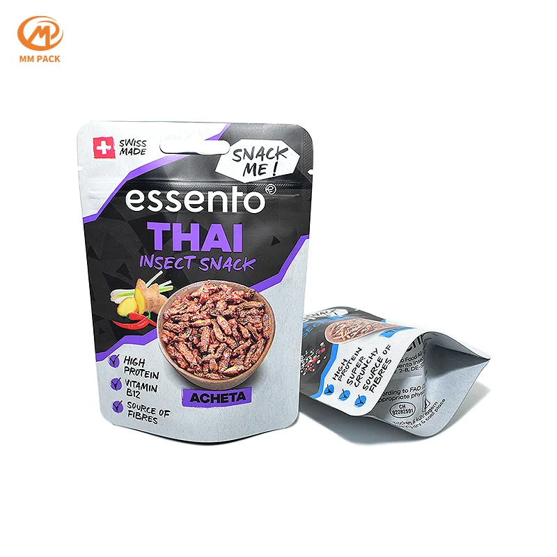 Custom Printing Popcorn Potato Chips Bags Wholesale Mylar Stand up Flexible Packaging Plantain Plastic Food PE Packaging Snack