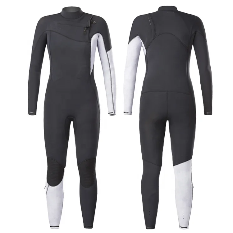 SVSPORTS New Design custom Color matching 2/3mm Neoprene Warm Fabric Lining Chest Zip Wetsuit Women Surfing Suit