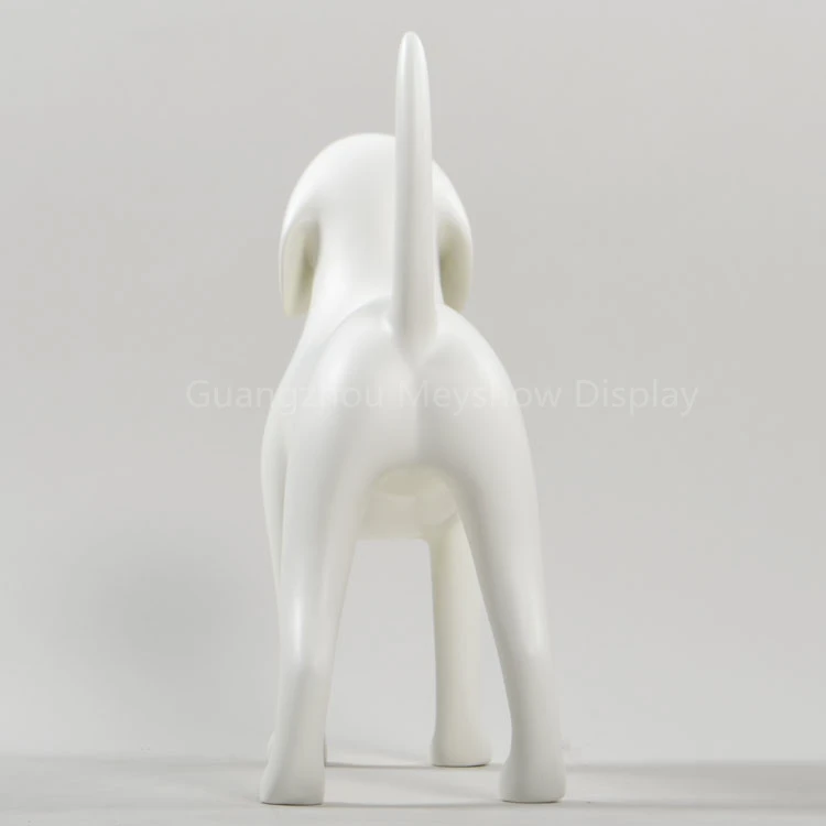 meyshow fiberglass small dog mannequins animal display for shop display