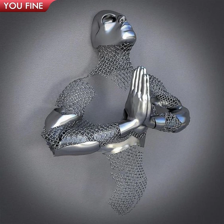 Abstract Stainless Steel Wall Decorative Sculpture