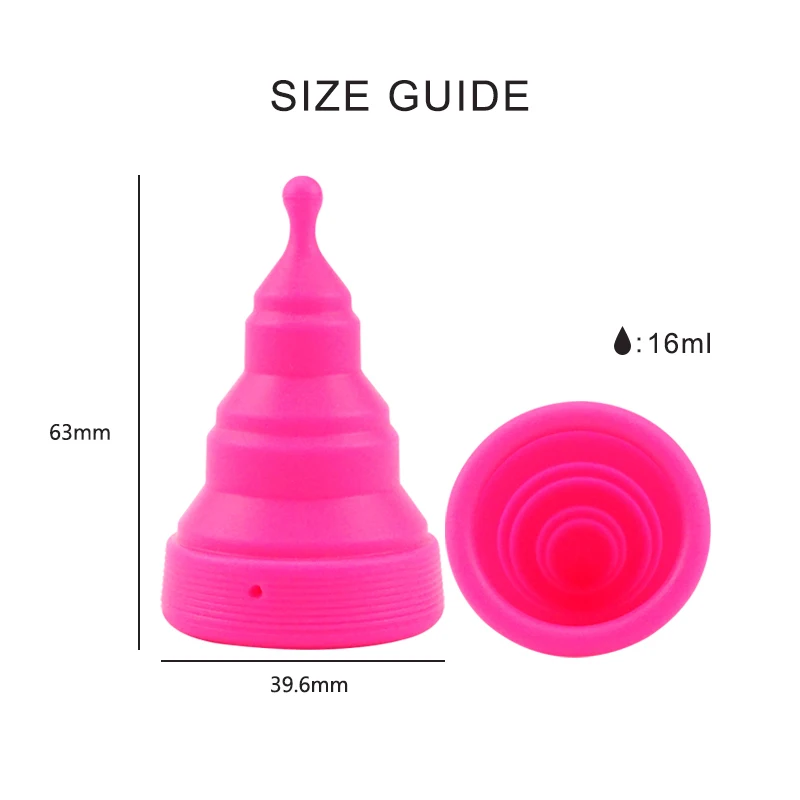 Bulk Factory Price Collapsible Mensuration Cup Copa Menstruales Menstrual Cup Plegable Menstrual Cup Folding For Women Period