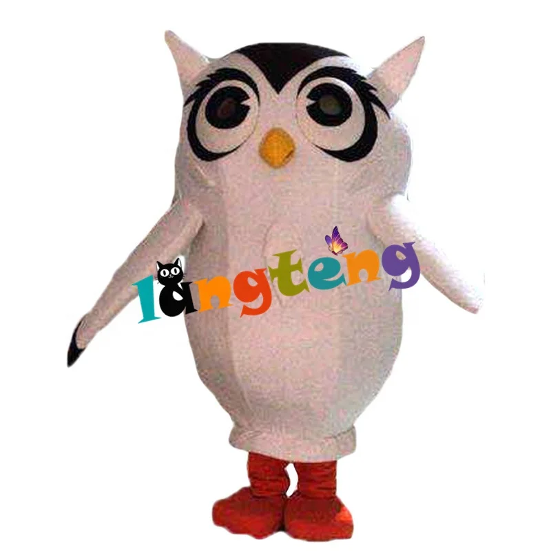 624 Custom Made Character Fursuit Big White Owl Fancy Dress Cosplay Apparel Business Mascots