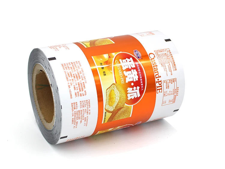 Food Grade Bopp Vmpet Pe Package Film Roll Coffee Packaging Bags Custom Logo Cake Package Film