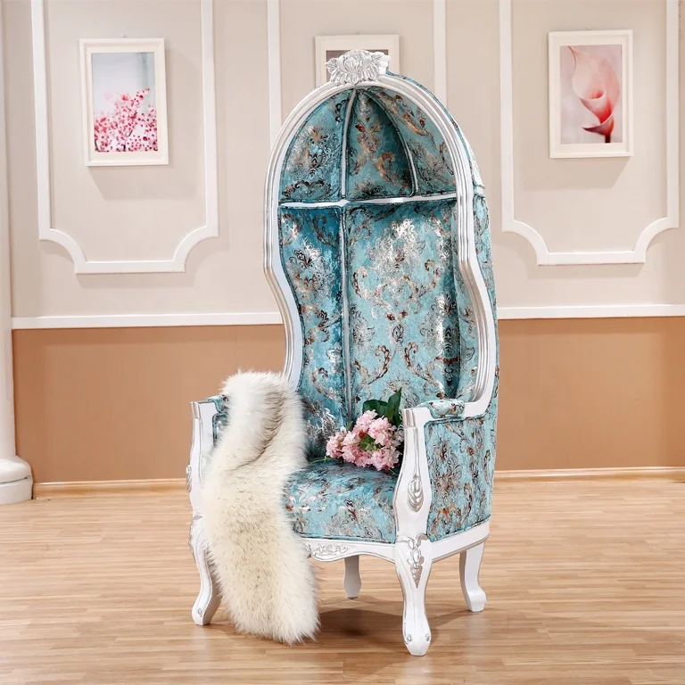 Custom Classical Wooden Birdcage sofa chair hotel lobby wooden birdcage chair