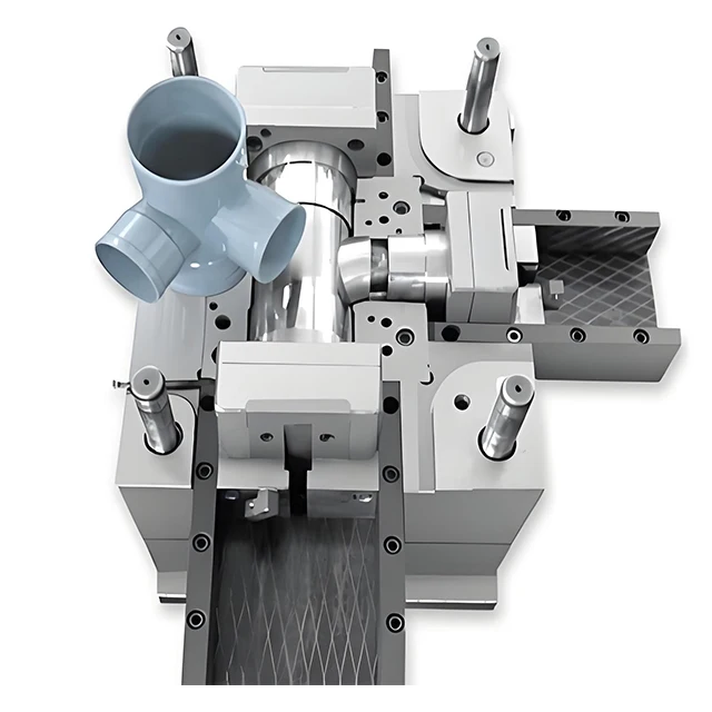 Custom Water Pipe Fitting Mould 63 75 90 110mm PVC Pipe Fittings 45 Degree Elbow drainage Water system large size injection mold
