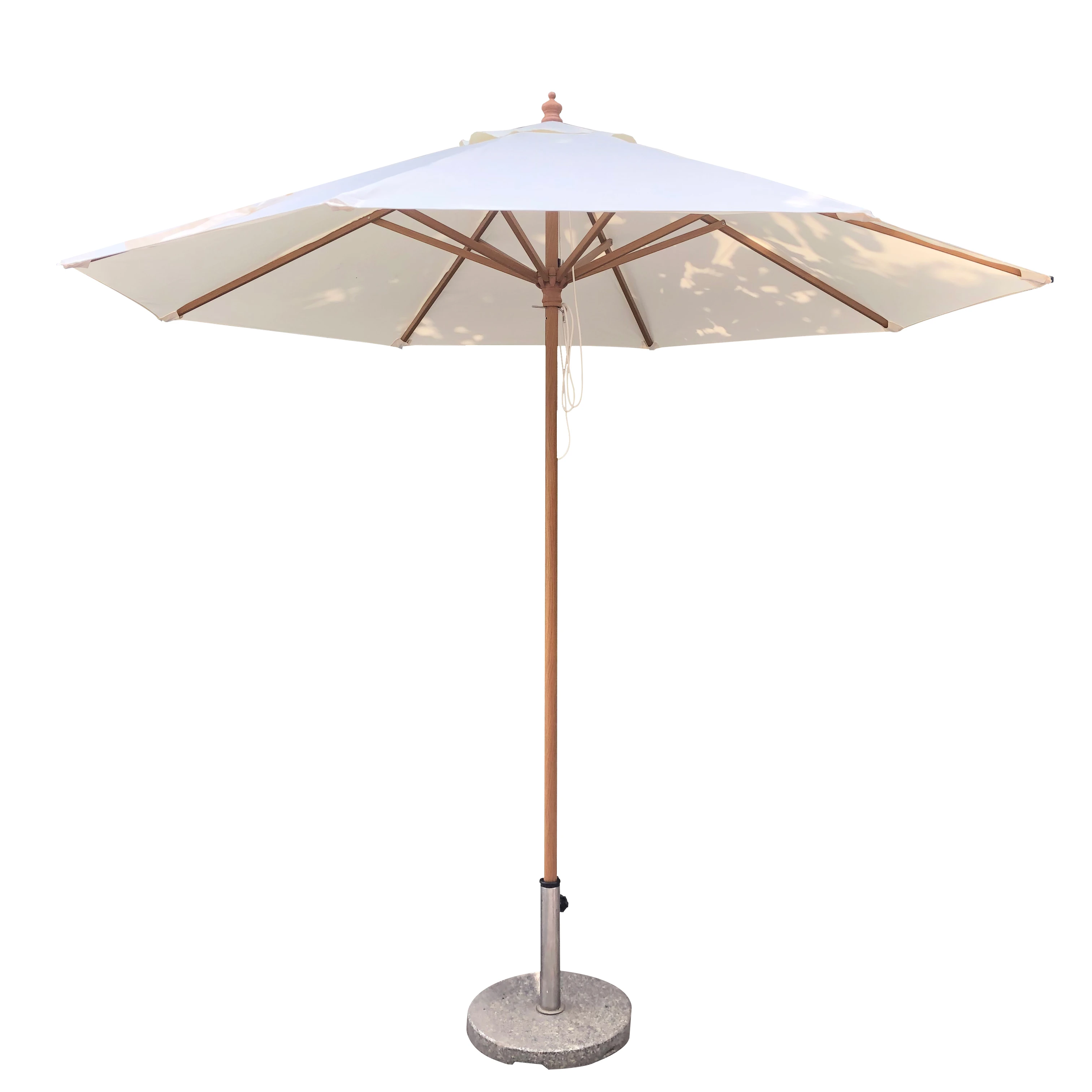 Hot Sale Factory Price Push-tilt Crank Center Pole Outdoor Garden Umbrella Outdoor Furniture Wood Grain Aluminium Parasol