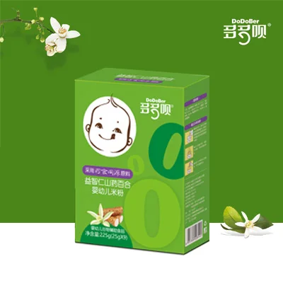 
baby organic Rice cereal has the homology of medicine and food yam and lily formula box packing 