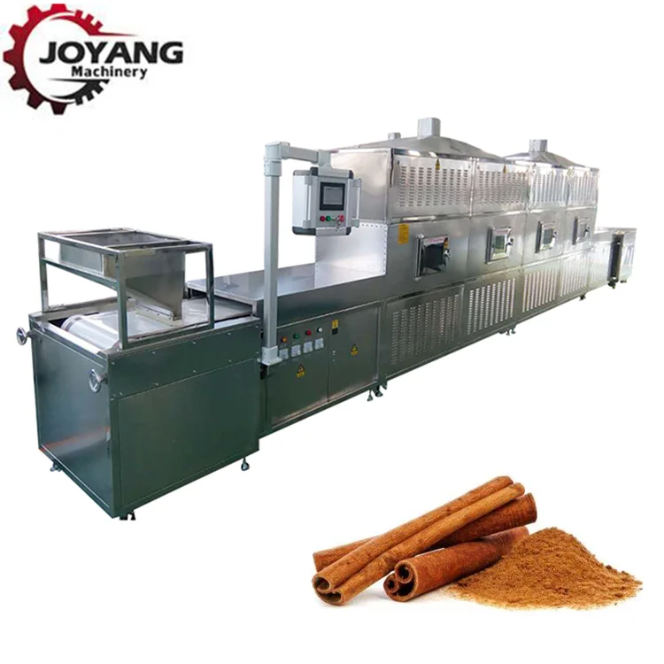 Tunnel Cinnamon Microwave Dryer Cinnamon Leaf Drying Cinnamon Bark Sterilization Machine