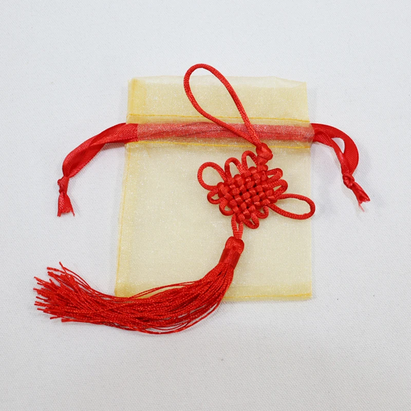 Organza  Packing Pouch With Gold Stamp Logo Organza  Pouch Black Sheer Organza