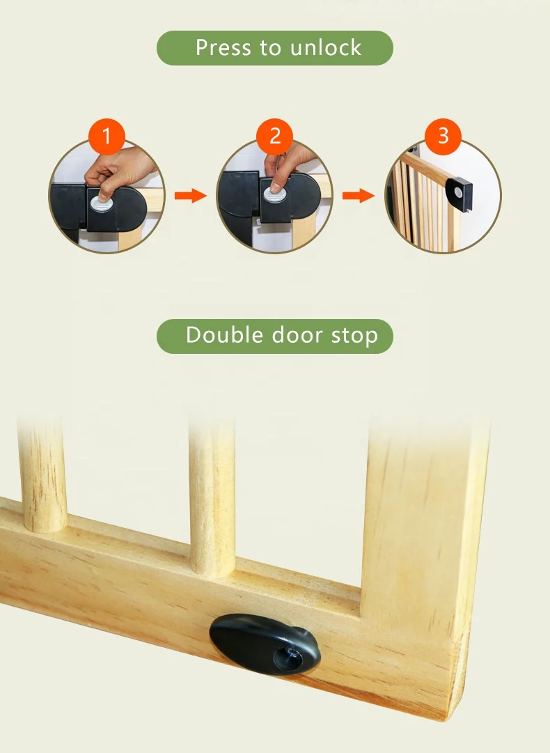 Baby Pets Dog Cat Stair Fence Home Kitchen Yard Security Baby Safety Protector Gates