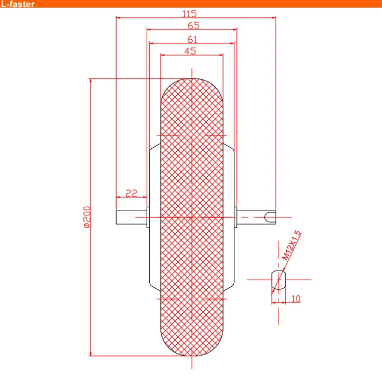 8 inch 24V 36V 48V 350W brushless hub motor wheel kit for dual drive electric scooter cart