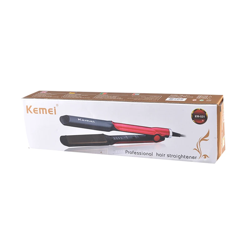 KEMEI KM-531 новый дизайн высокое качество 40 Вт Выпрямитель для волос выпрямитель Профессиональный