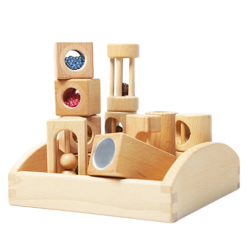 Gift box log forest music building block enlightenment early education toy