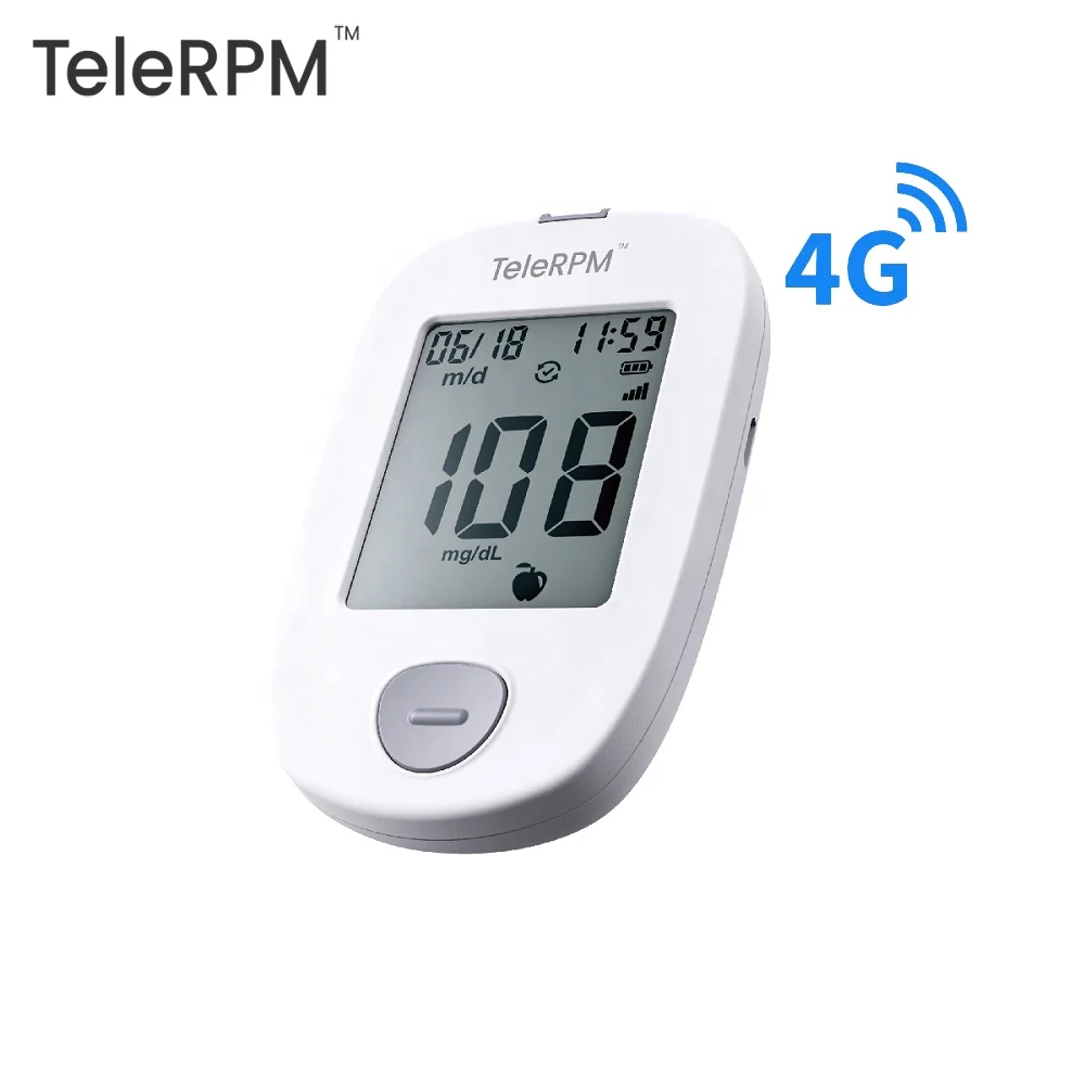 Высококачественное домашнее Медицинское Устройство BGM TeleRPM с дистанционным управлением 4G глюкометр технологией коррекции HCT