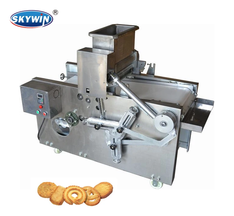 High Speed SKYWIN Small Size Snack Machines Automatic Cookie Depositor & Cookie Cutter Suitable Cookie Dough Cutting Machine