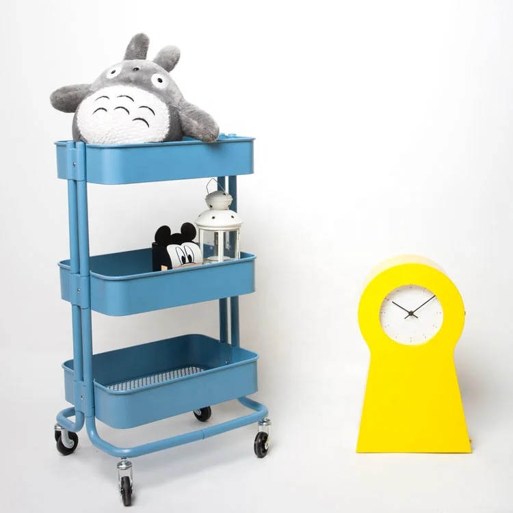 Steel Frame Three Layers Barber Trolley Beauty Salon Trolley