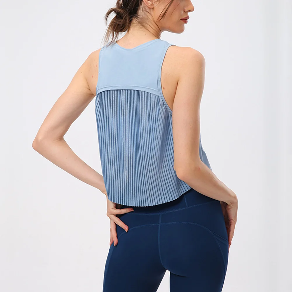 Women Gym Athletic Yoga Tops Sleeveless Activewear Singlet Workout Tank Tops Racerback Sports Shirts Running Vest