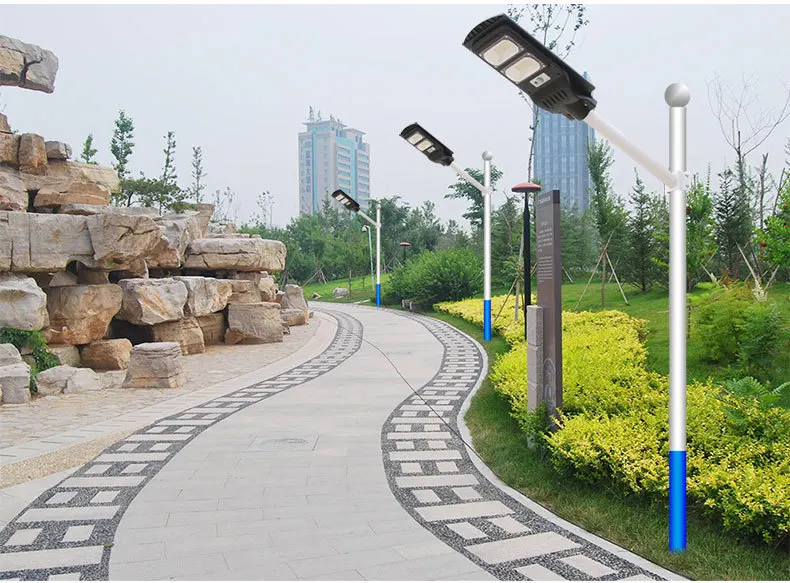 High Lumen Induction Motion Sensor Waterproof Integrated Outdoor 30w/60w/90w/120w Road Led Garden Solar Street Lights