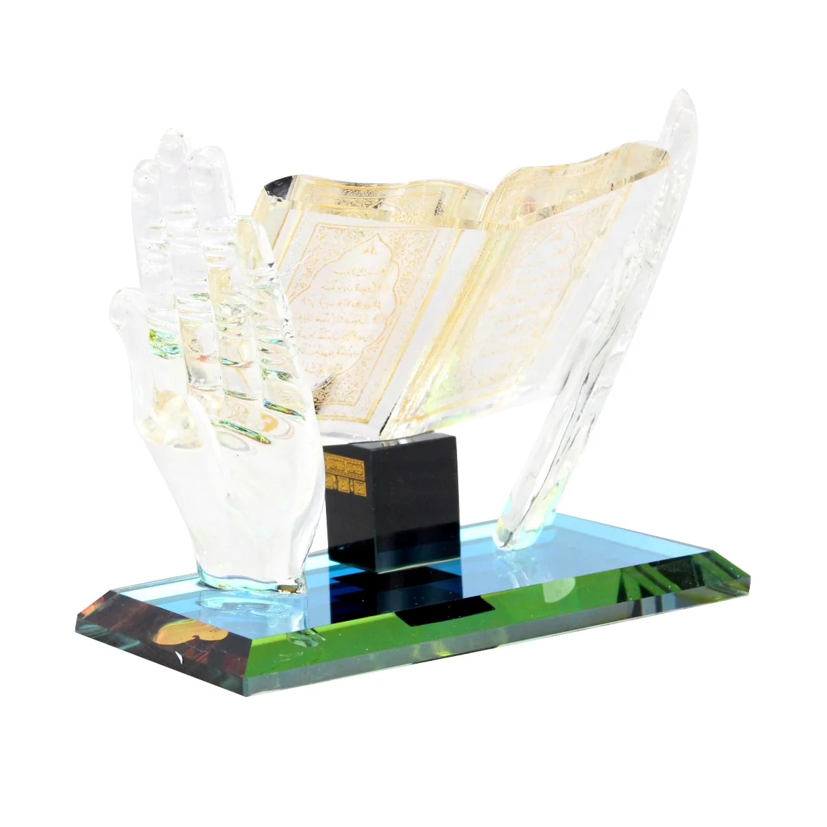 Dropshipping / Spot wholesale / OEM 13.5*8*6cm Holding every chapter of the Koran model Muslim crystal ornaments