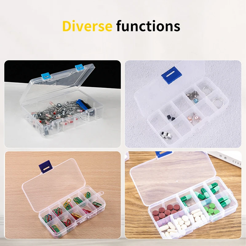 Wholesale household storage box tool accessories box plastic interlayer partition tool accessories box