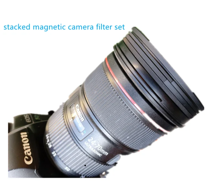 Custom Size Combination  Magnetic Camera Filter Set Camera Filter Kits UV ND GND CPL  Black Mist Camera Lens Filter
