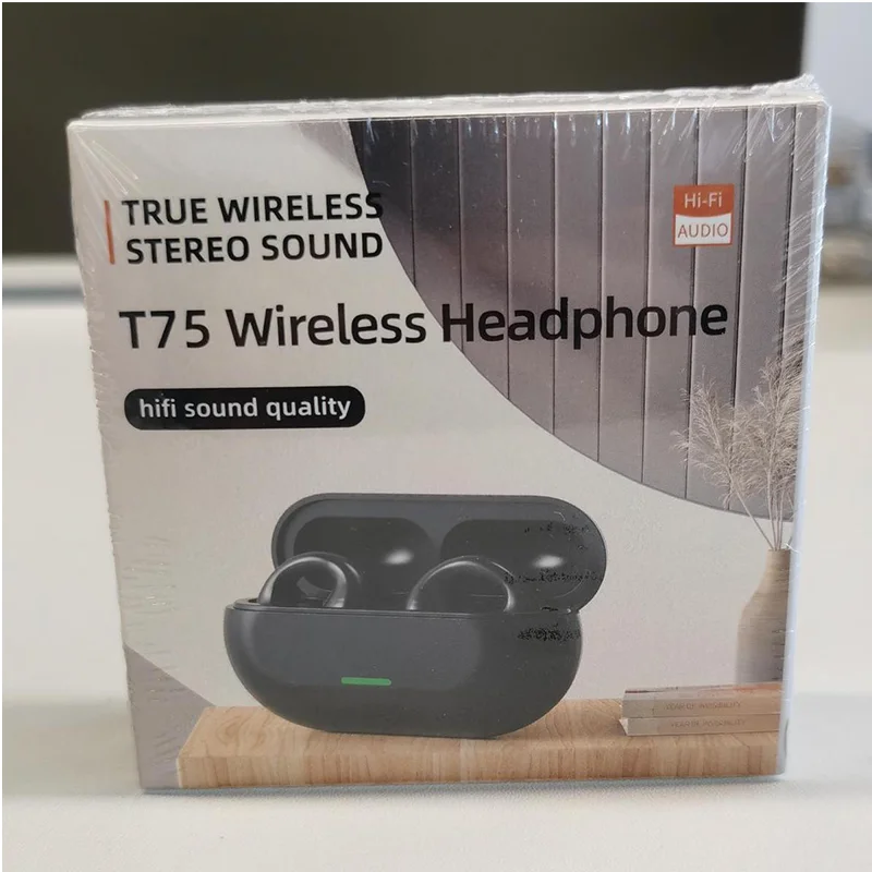 OEM T75 Open Earhook Wireless Headphone Headset TWS Earphone Wireless TWS Earbuds Headphones Earphones