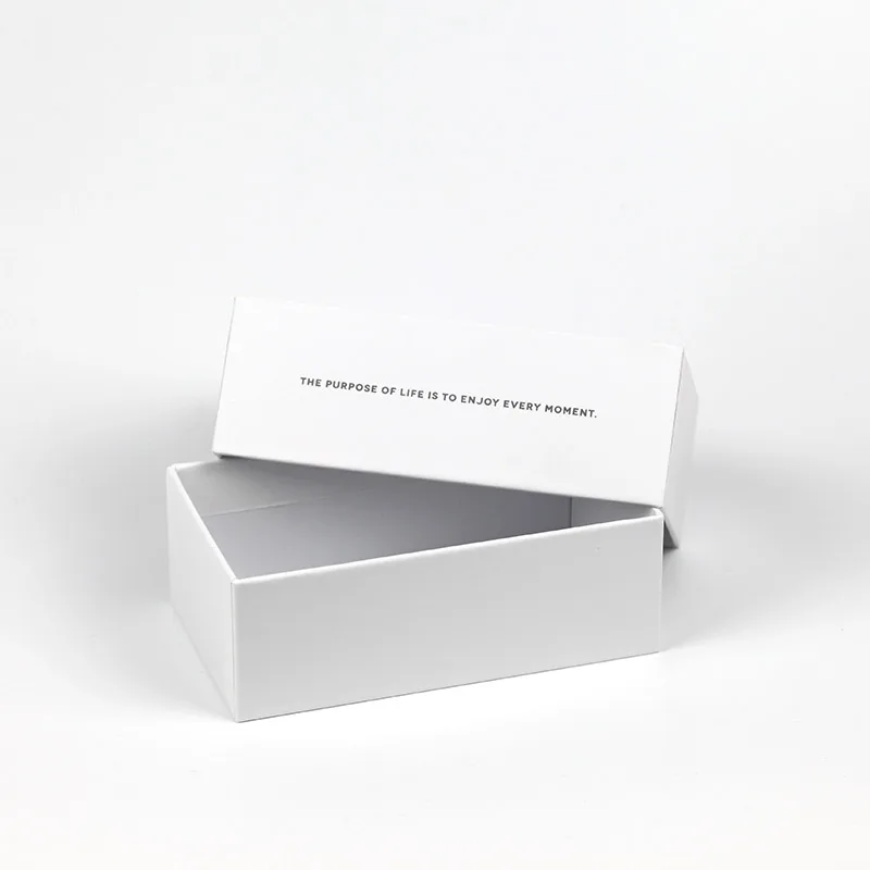OEM New Design White Custom Logo Luxury Cardboard Gift Packaging Boxes Paper Box With Lid