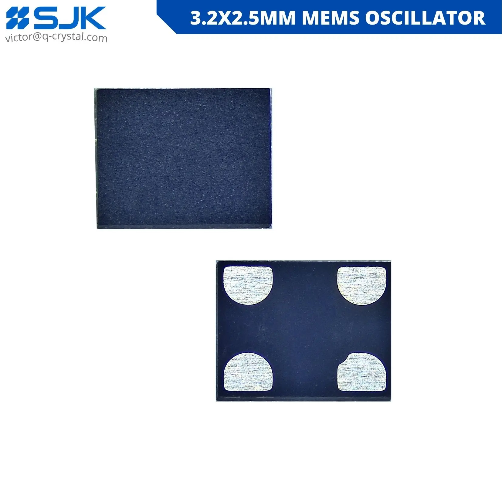 [2021 Stock] MEMS Oscillator SMD 3.2x2.5mm HCMOS 1~200MHz 20PF 20ppm 1.8~3.3V -SJK-