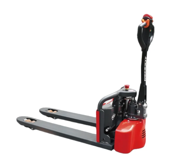 industrial 1.5Ton full battery charger pallet forklift truck straddle narrow fork small electric pallet truck