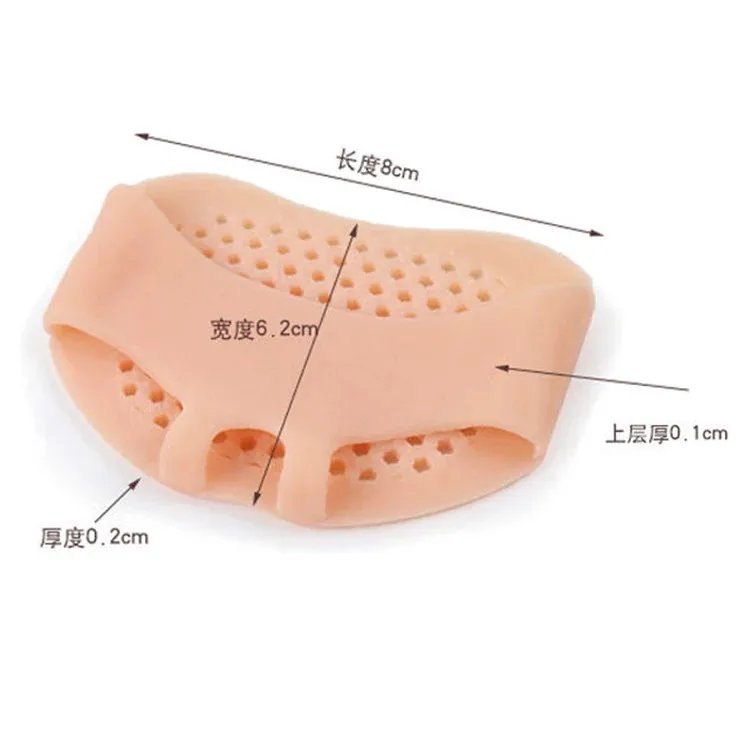 1 Pair Silicone Insoles Forefoot Cushions Pad Pain Relief Front Half Yard Feet Care Insoles High Heel Shoes anti Slip Pad