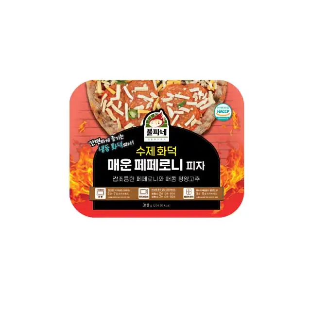 Korea Hand Made Fire Pot Frozen Pizza Pepperoni Pizza Made in Korea Tasty is Sweet and Salty Fast Delivery Frozen Food
