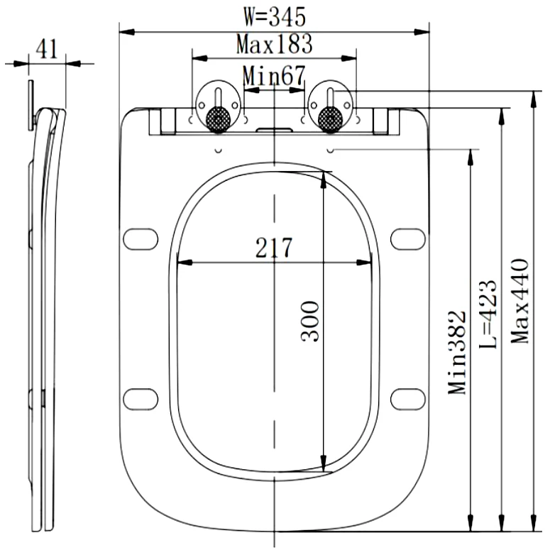 ANGEL Hot Sale Removable Personalize Bathroom Slow Soft Close Square Toilet Seat Cover With Easy Clean Uf Wc Toilet Cover Seat