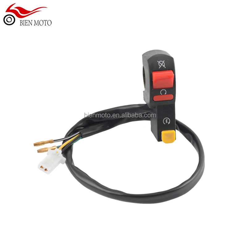 BIEN MOTO части мотоцикла Руль электрический стартер единый ATV огнестойкий переключатель 4 проводное подключение звуковой сигнал свет Настенные переключатели