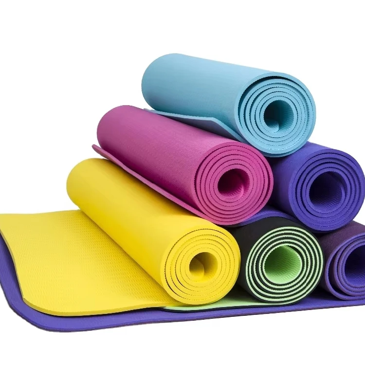 Custom wholesale TPE yoga mat non-slip fitness mat for home skipping rope mat