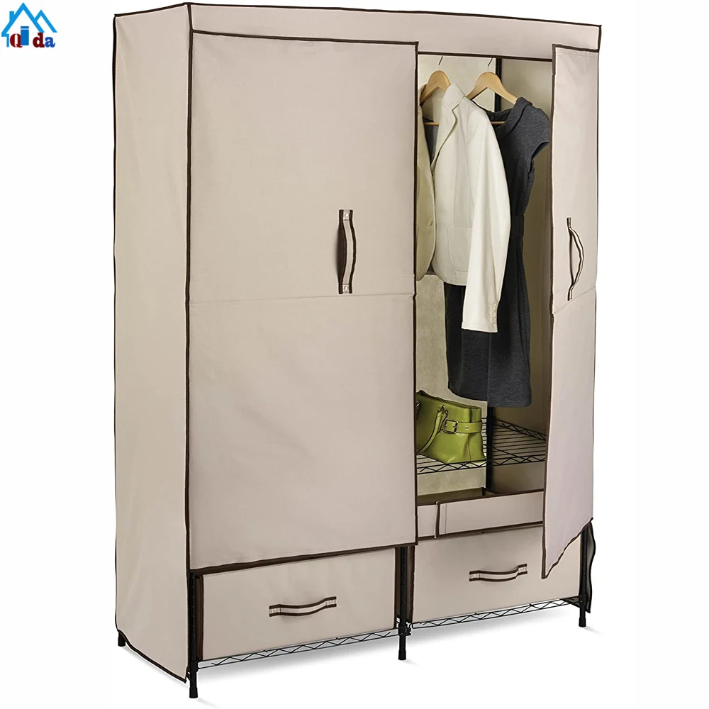 Bedroom Funiture Fabric Clothes Single Closet