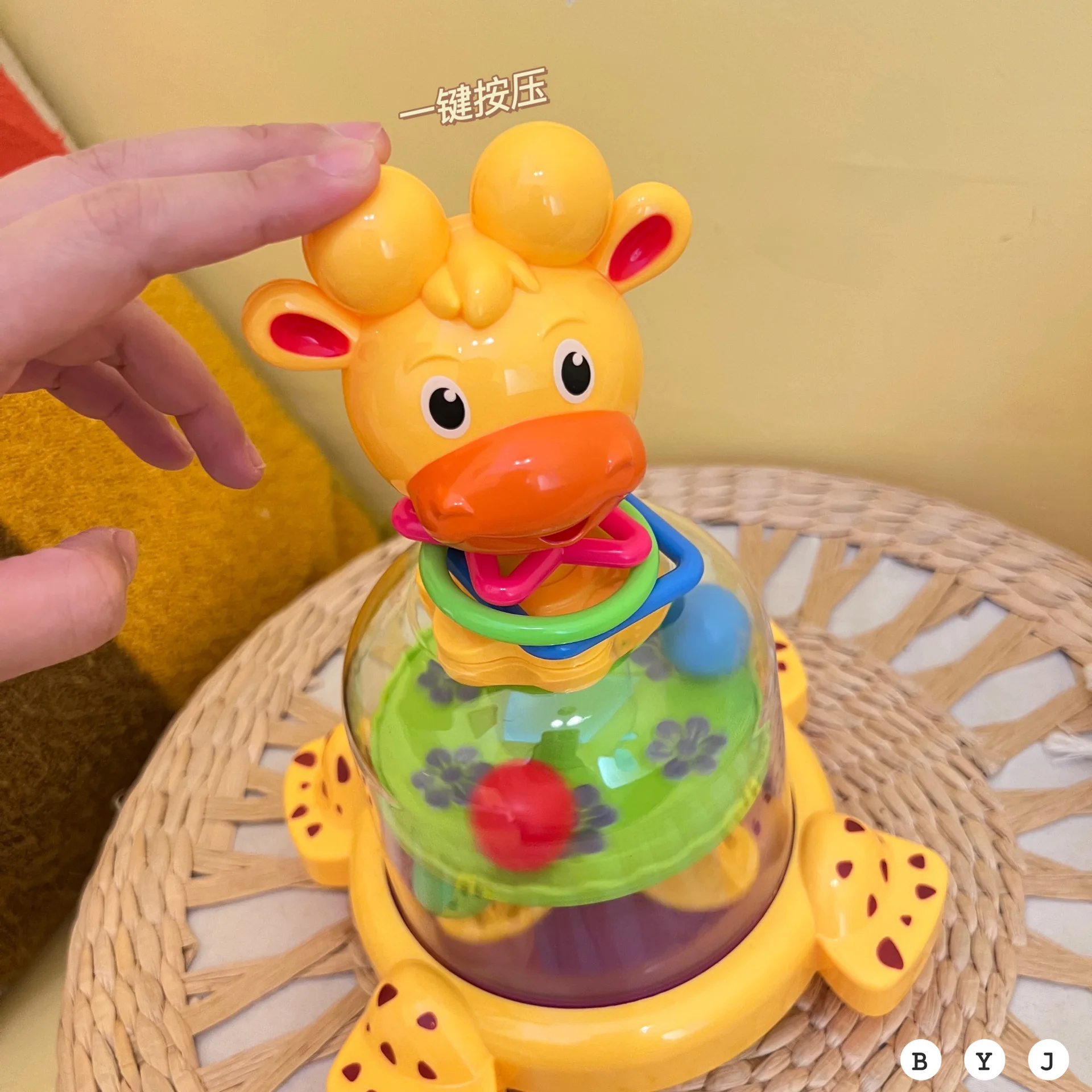 Hot-selling turntable game baby educational toys spinner and press toys for early education cartoon toys baby